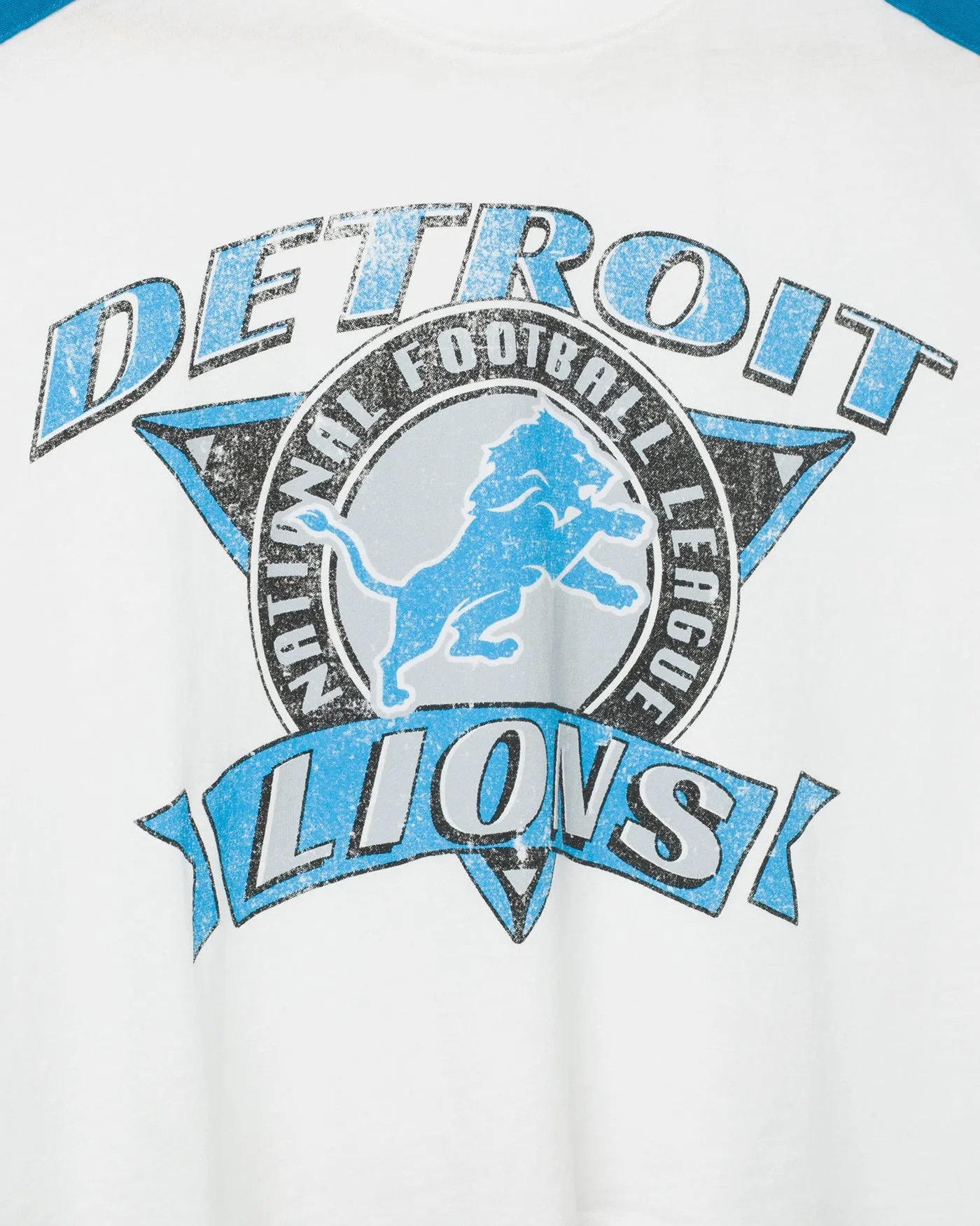 Women's Detroit Lions Striped Crop Tee sold by Junk Food Clothing product image thumbnail 3