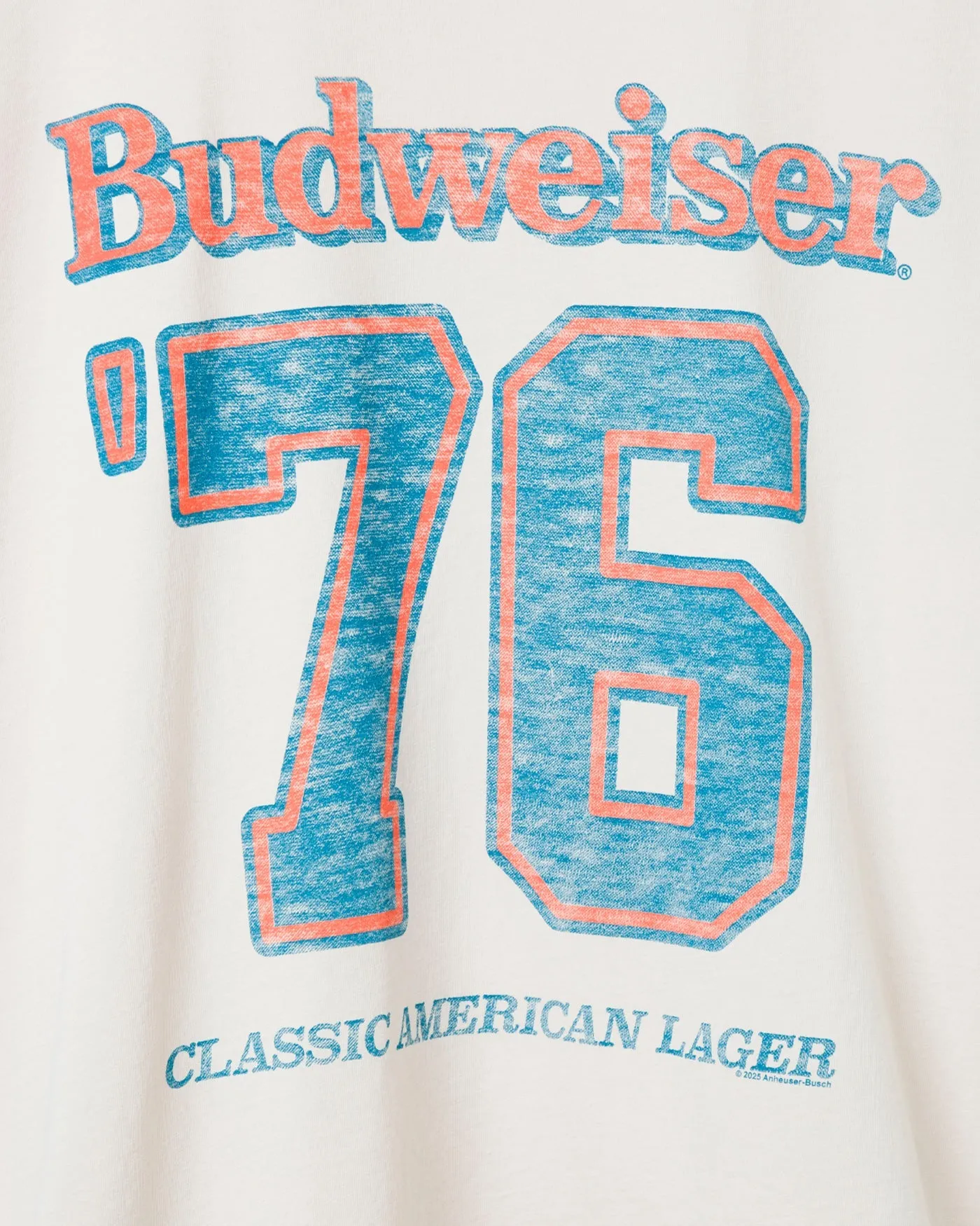 Budweiser '76 Oversized Tee sold by Junk Food Clothing product image thumbnail 3