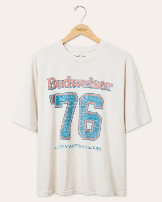 Budweiser '76 Oversized Tee sold by Junk Food Clothing