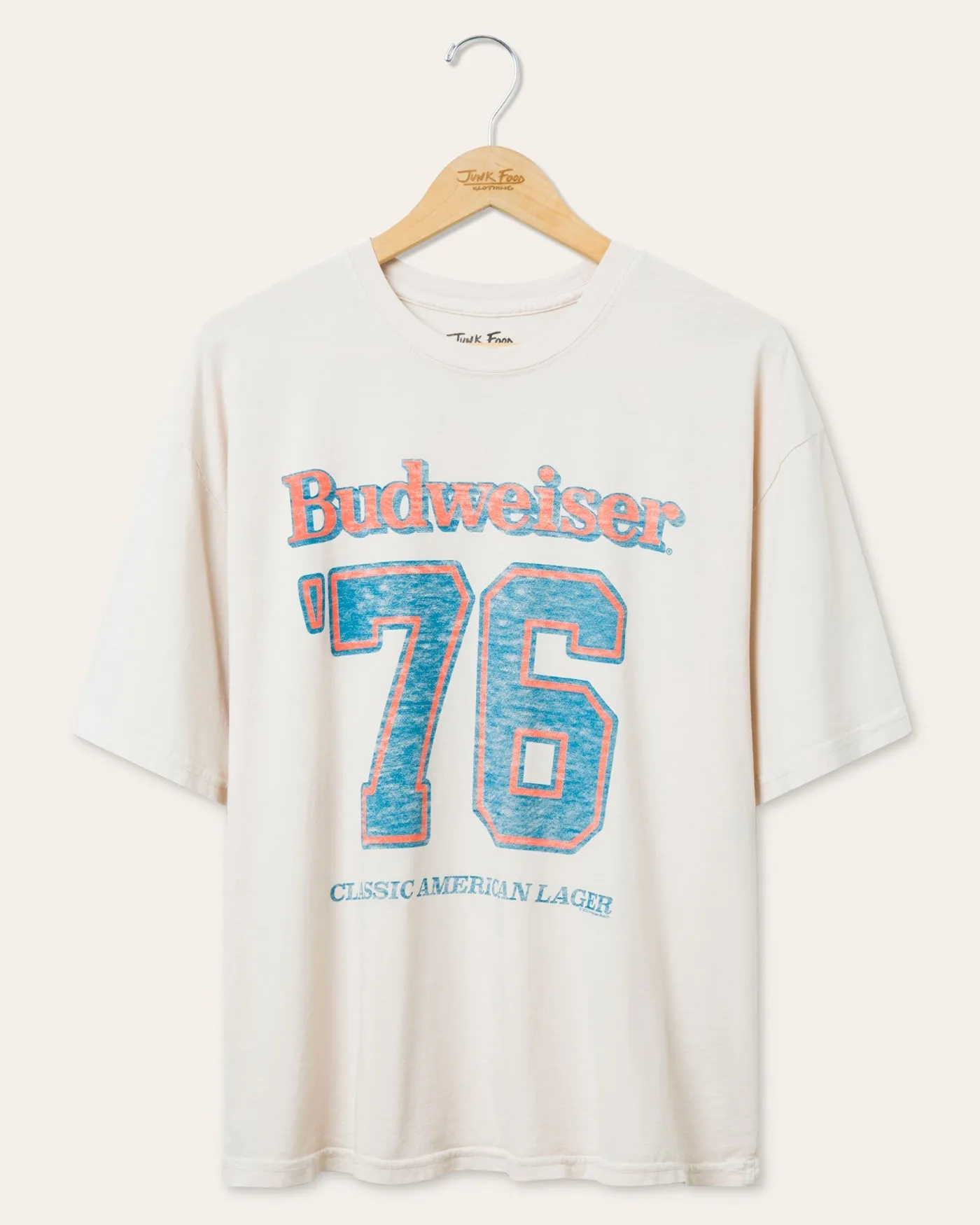 Budweiser '76 Oversized Tee sold by Junk Food Clothing