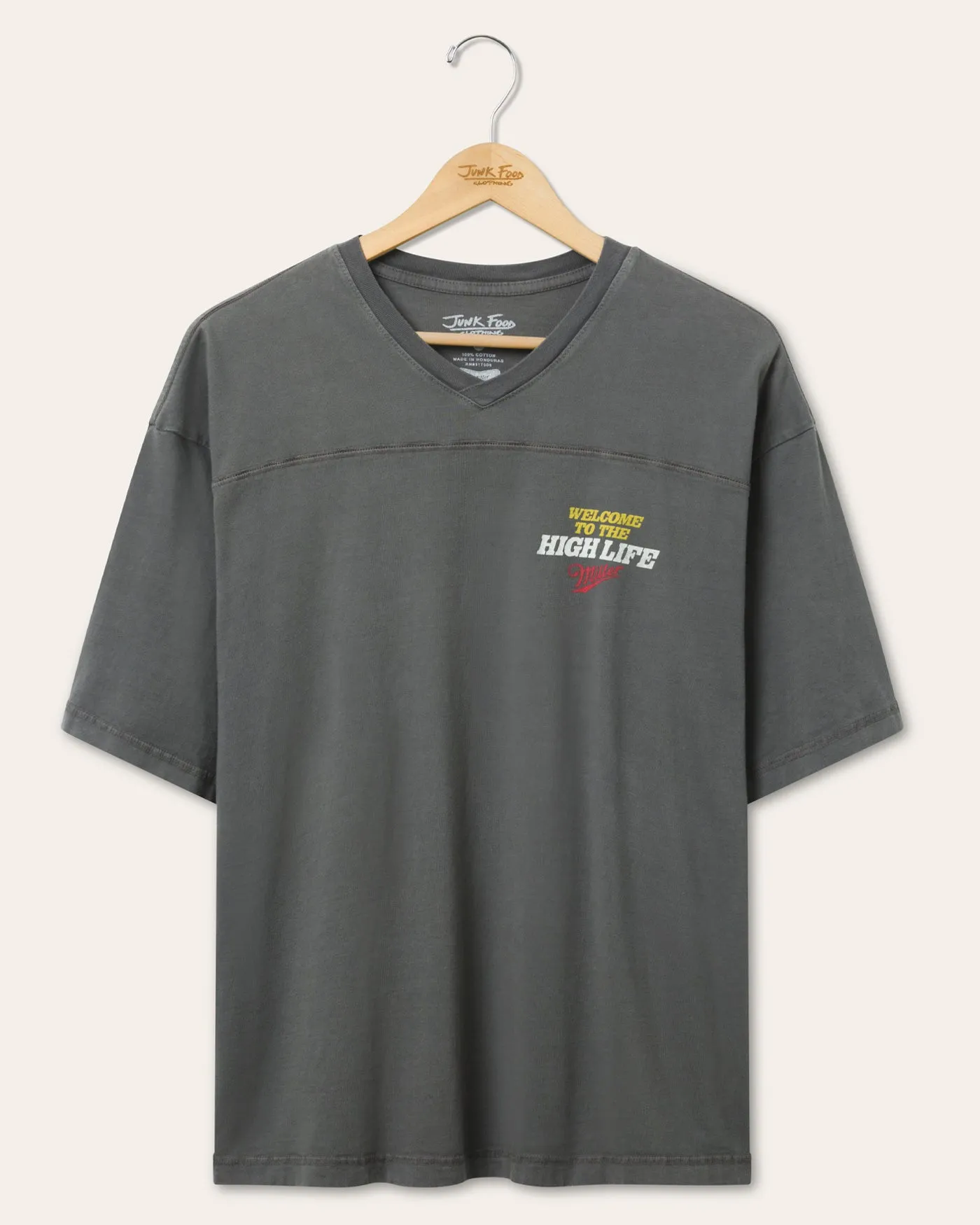 Welcome to the High Life Hockey Tee sold by Junk Food Clothing