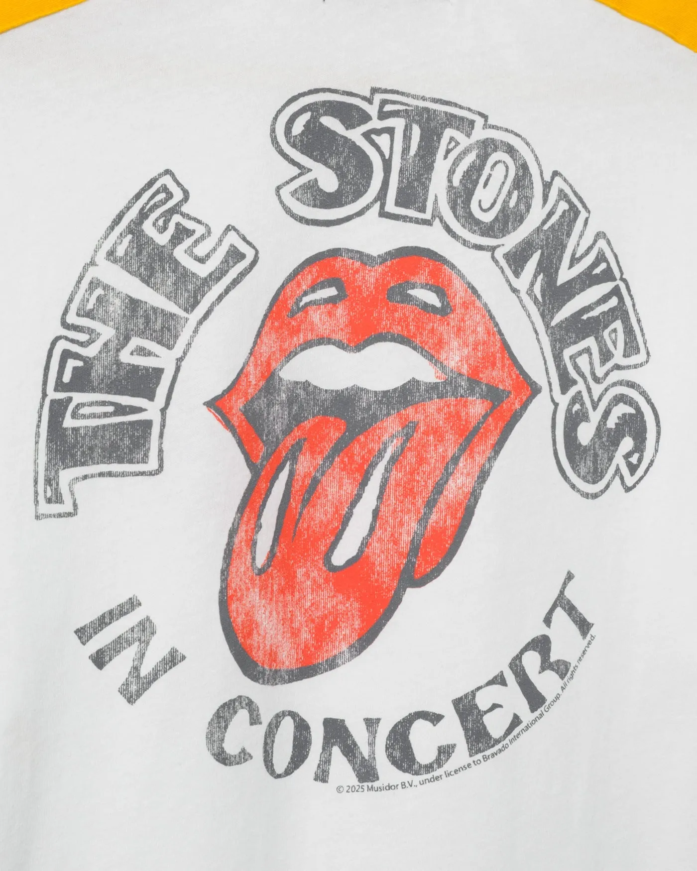Women's The Rolling Stones Striped Crop Tee sold by Junk Food Clothing product image thumbnail 3