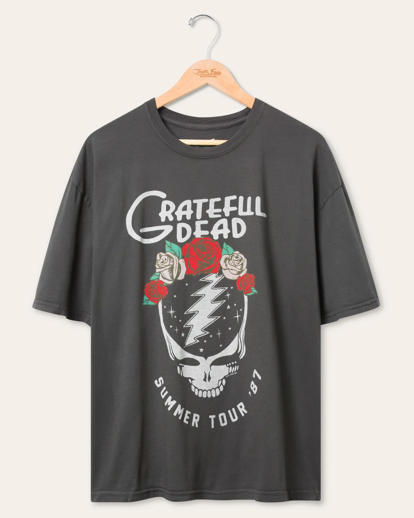 Grateful Dead Summer Tour '87 Oversized Tee sold by Junk Food Clothing