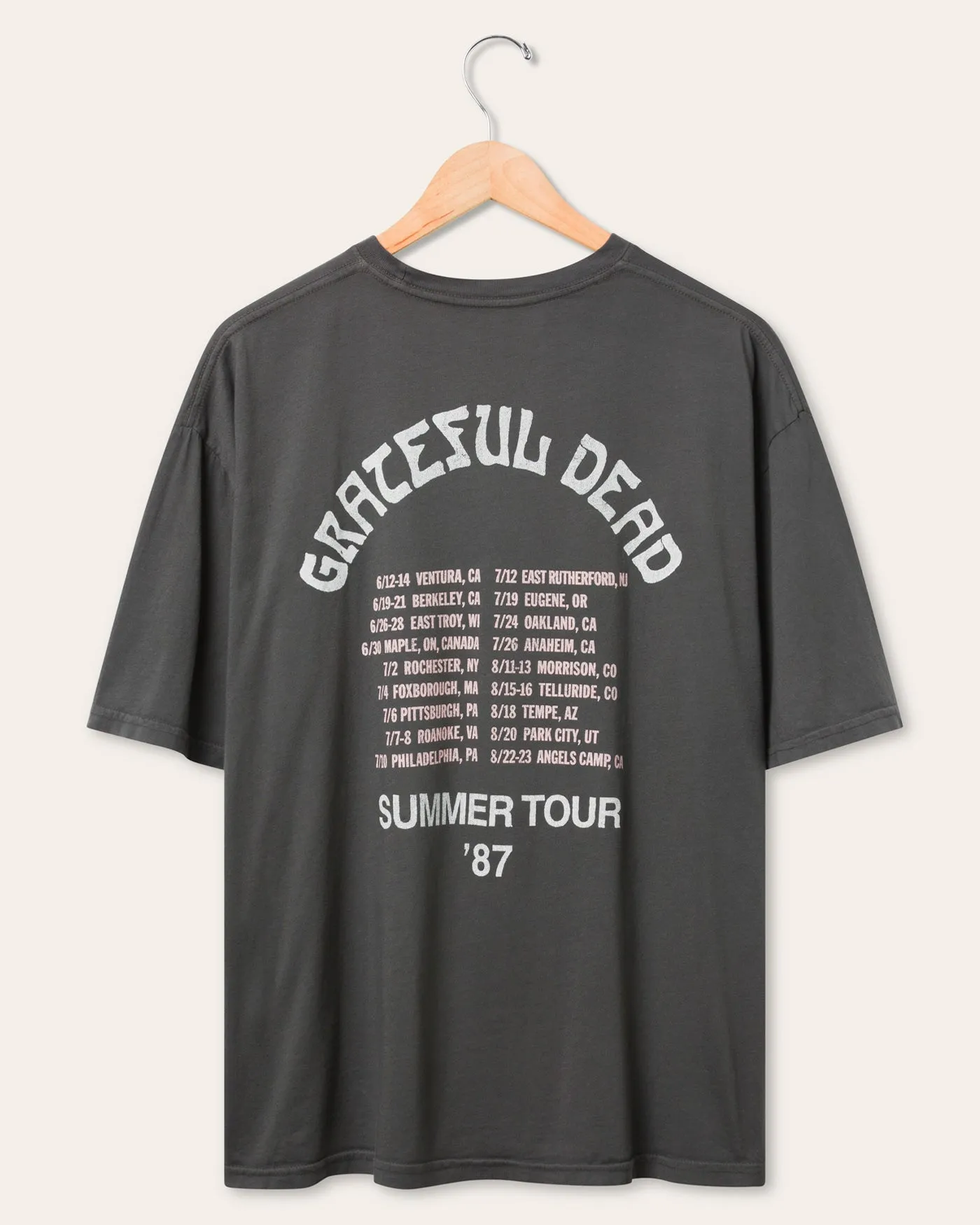 Grateful Dead Summer Tour '87 Oversized Tee sold by Junk Food Clothing product image thumbnail 2