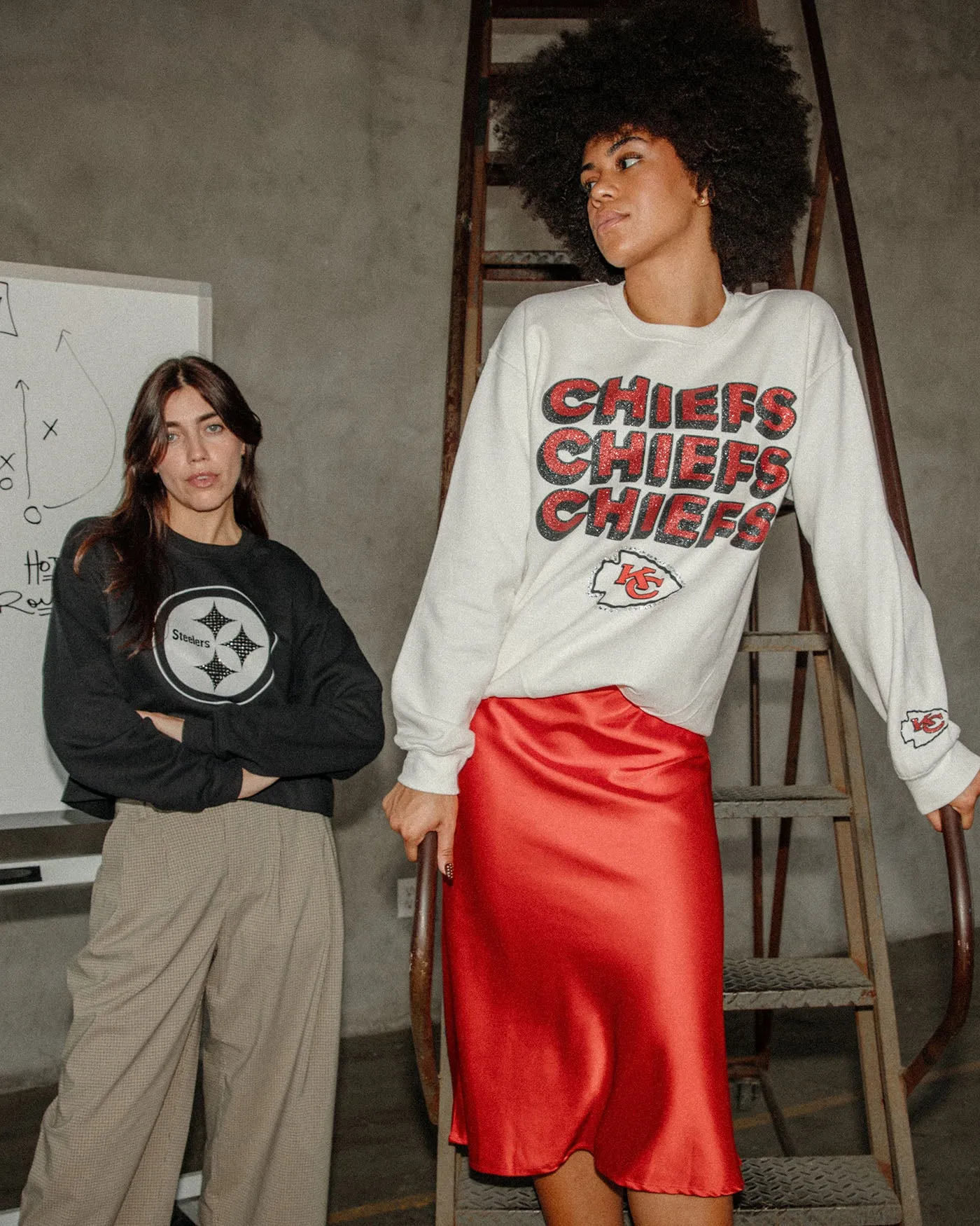 Kansas City Chiefs Repeat Bling Flea Market Crew Fleece sold by Junk Food Clothing product image thumbnail 5