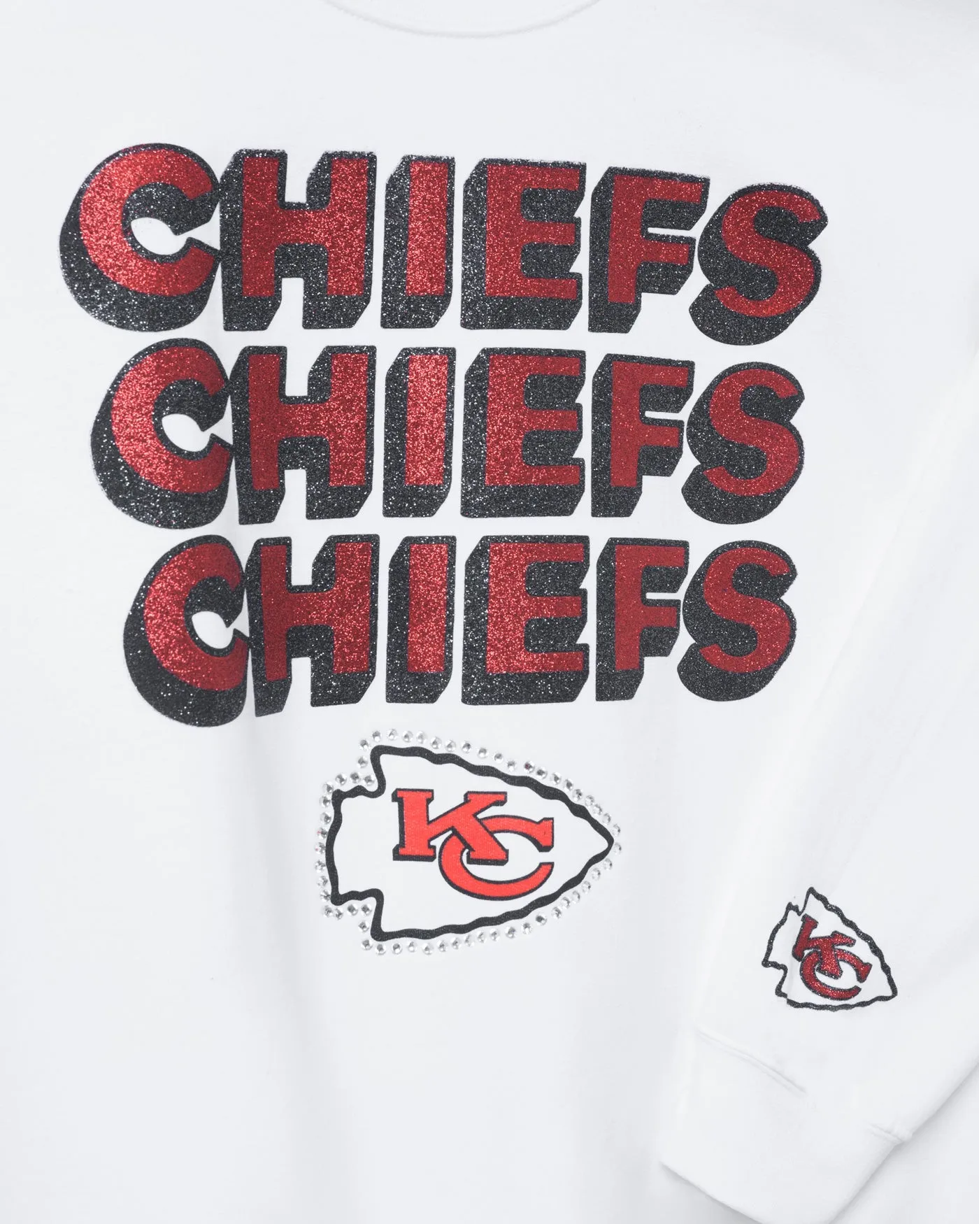 Kansas City Chiefs Repeat Bling Flea Market Crew Fleece sold by Junk Food Clothing product image thumbnail 3
