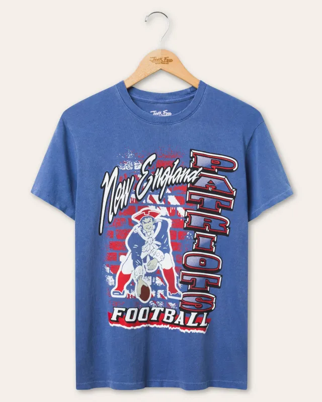 Women's New England Patriots Brick Vintage Tee sold by Junk Food Clothing