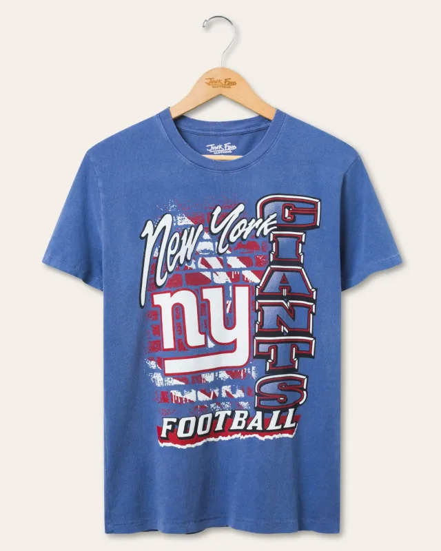 Women's New York Giants Brick Vintage Tee sold by Junk Food Clothing