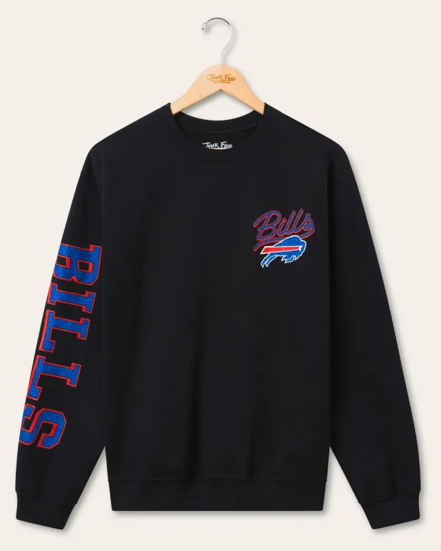 Buffalo Bills Glitter Flea Market Crew Fleece sold by Junk Food Clothing