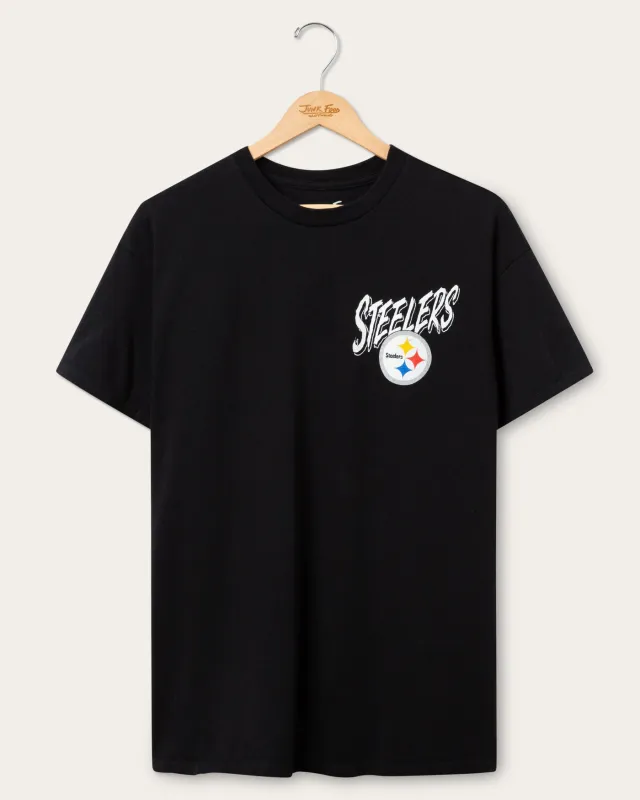 Pittsburgh Steelers Icon Flea Market Tee sold by Junk Food Clothing