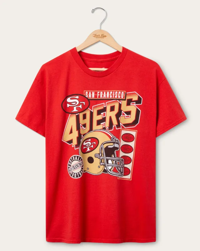 San Francisco 49ers Checkdown Flea Market Tee sold by Junk Food Clothing