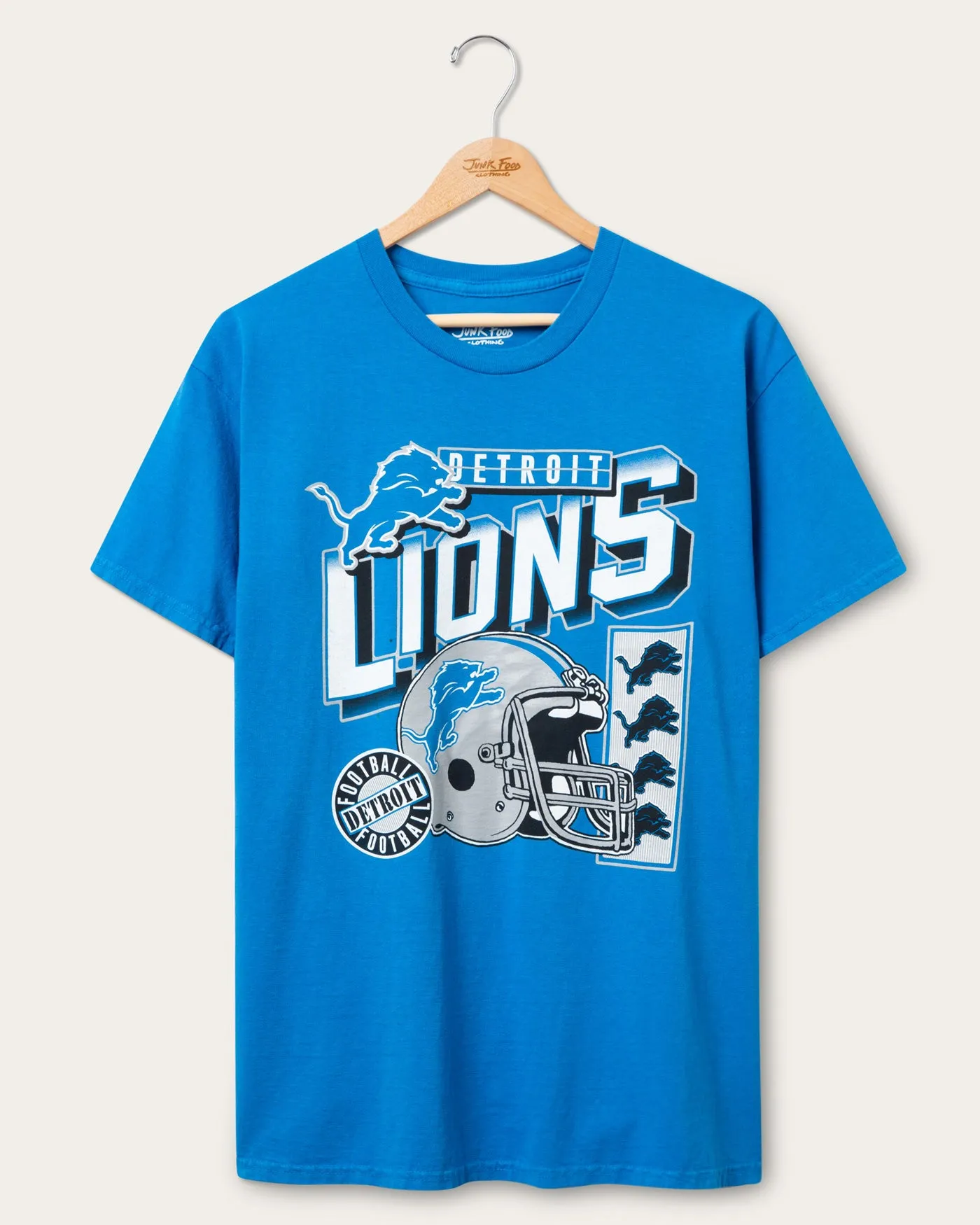 Detroit Lions Checkdown Flea Market Tee sold by Junk Food Clothing