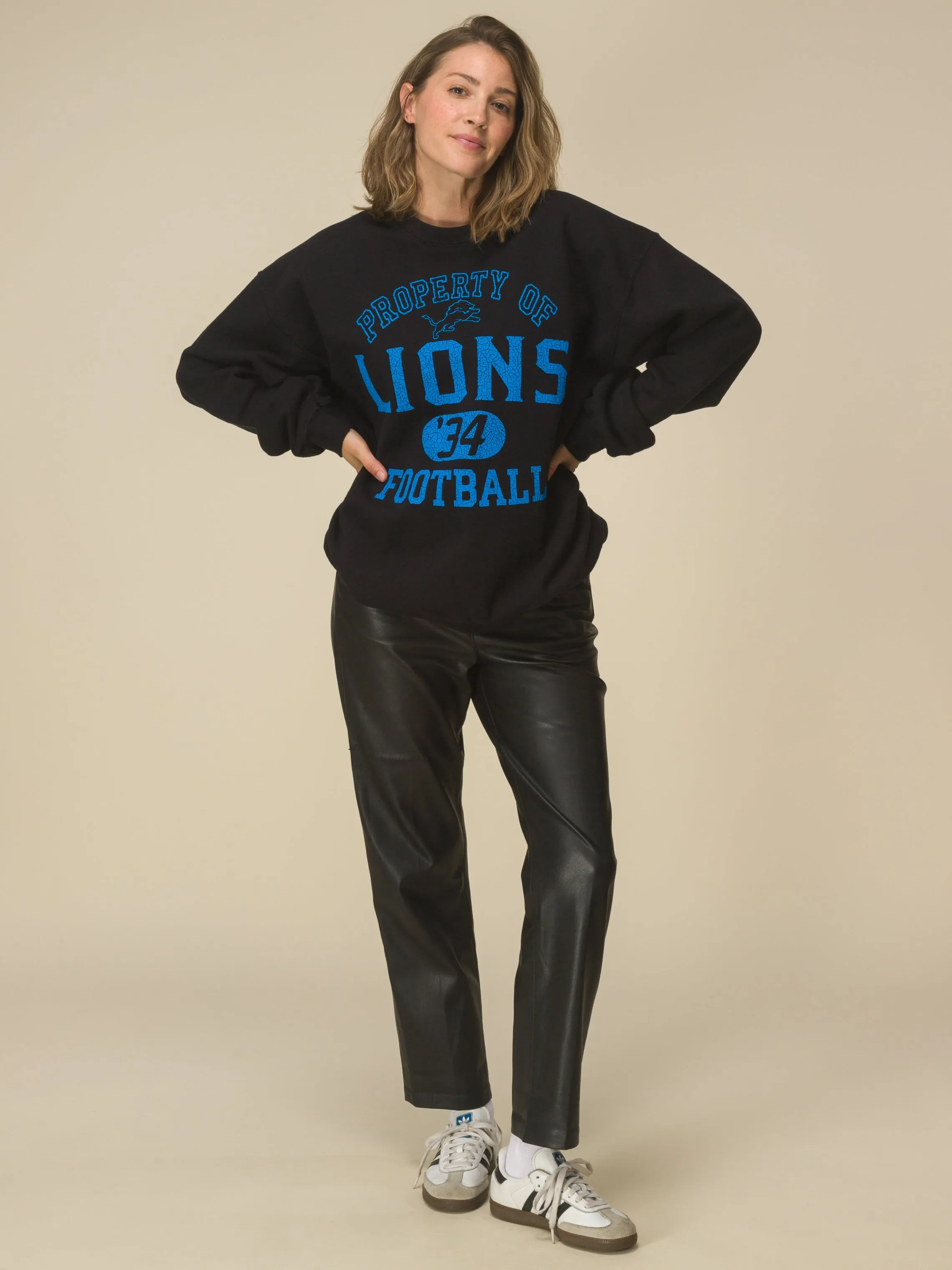 Detroit Lions Property Flea Market Crew Fleece sold by Junk Food Clothing product image thumbnail 2
