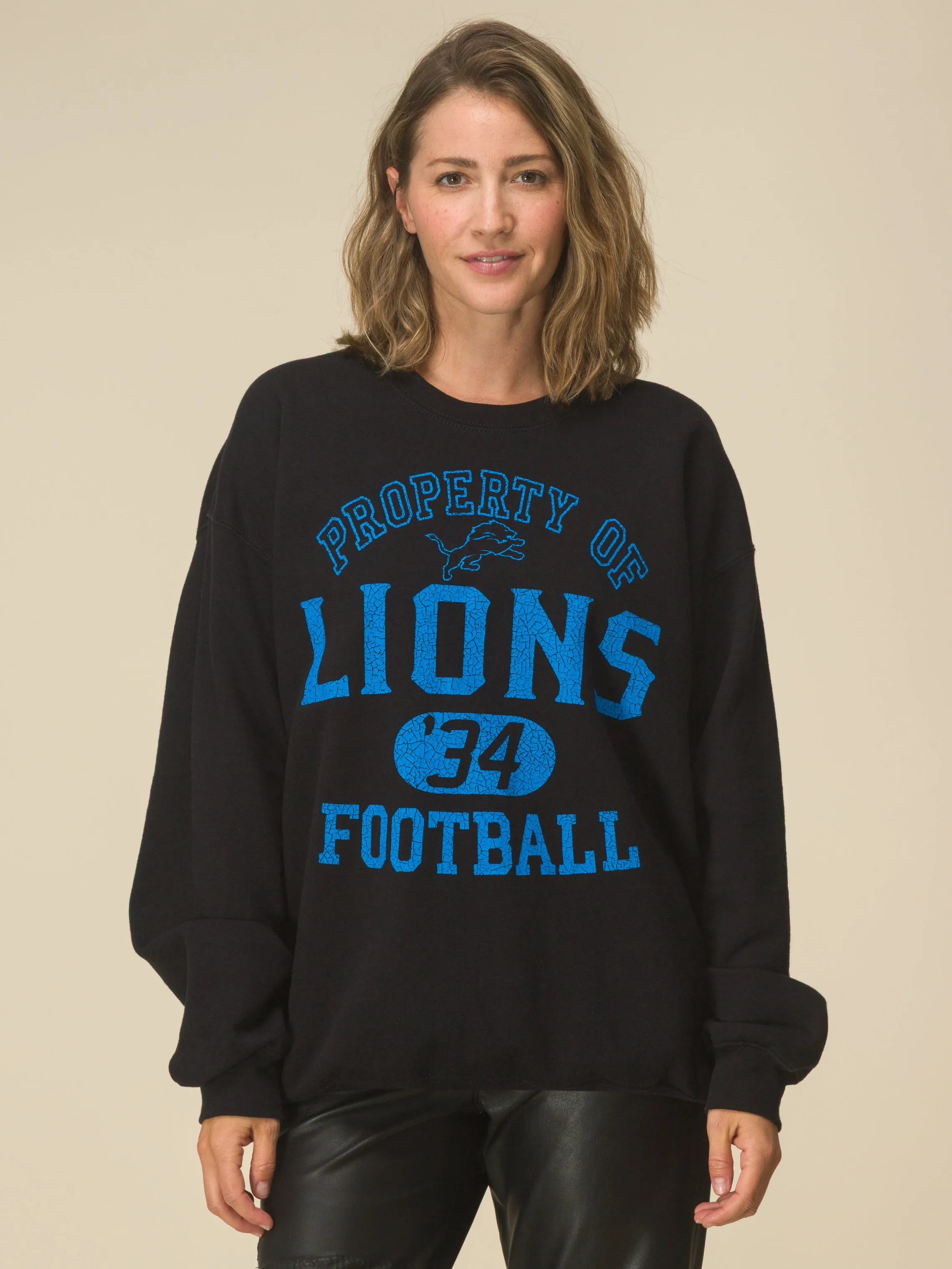 Detroit Lions Property Flea Market Crew Fleece sold by Junk Food Clothing product image thumbnail 3