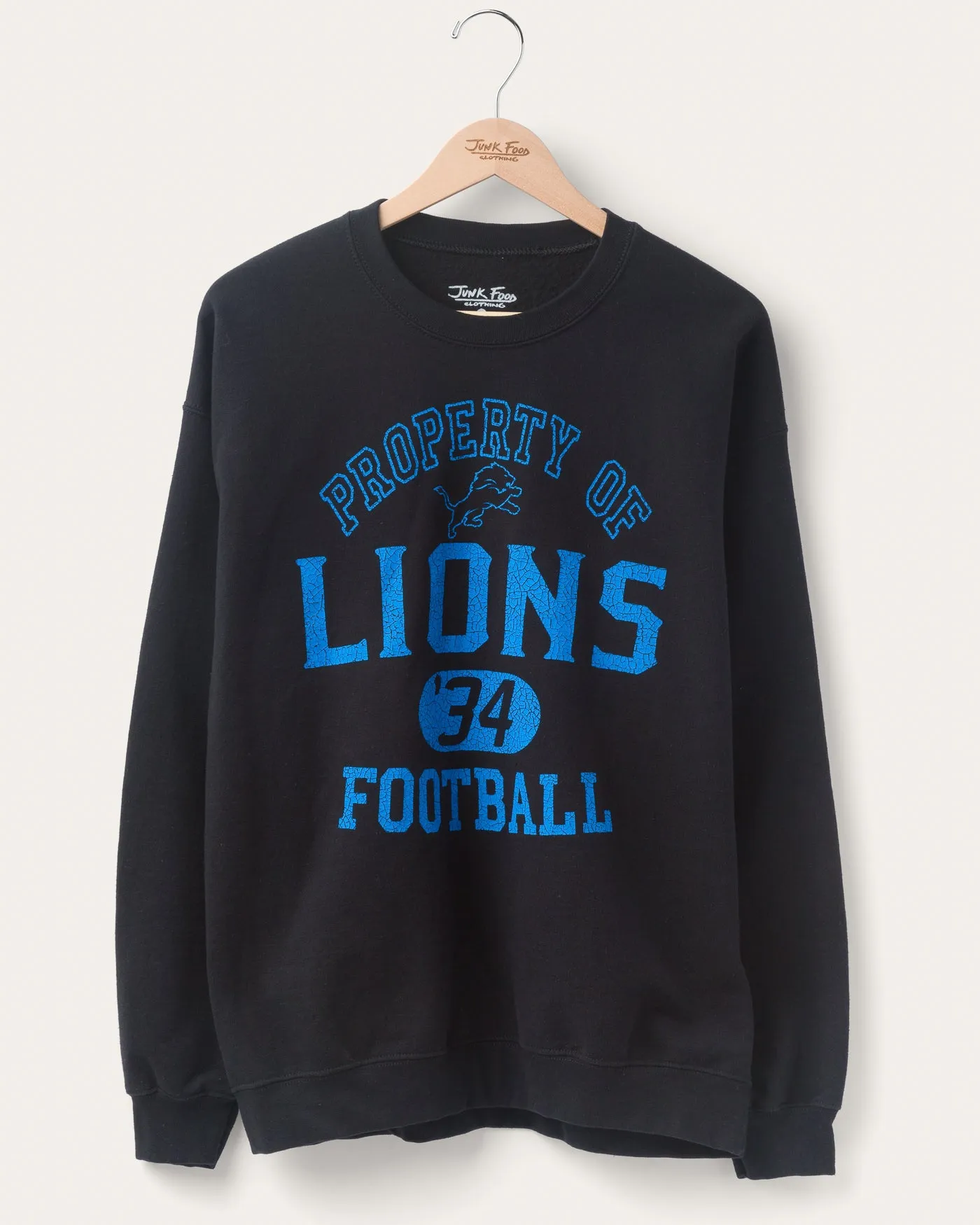 Detroit Lions Property Flea Market Crew Fleece sold by Junk Food Clothing