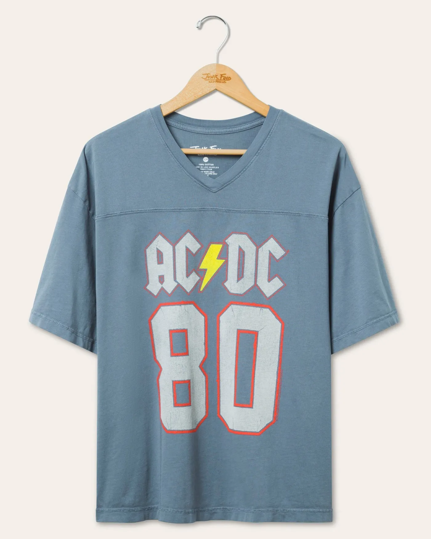 AC/DC Back in Black Tour '80 Hockey Tee sold by Junk Food Clothing