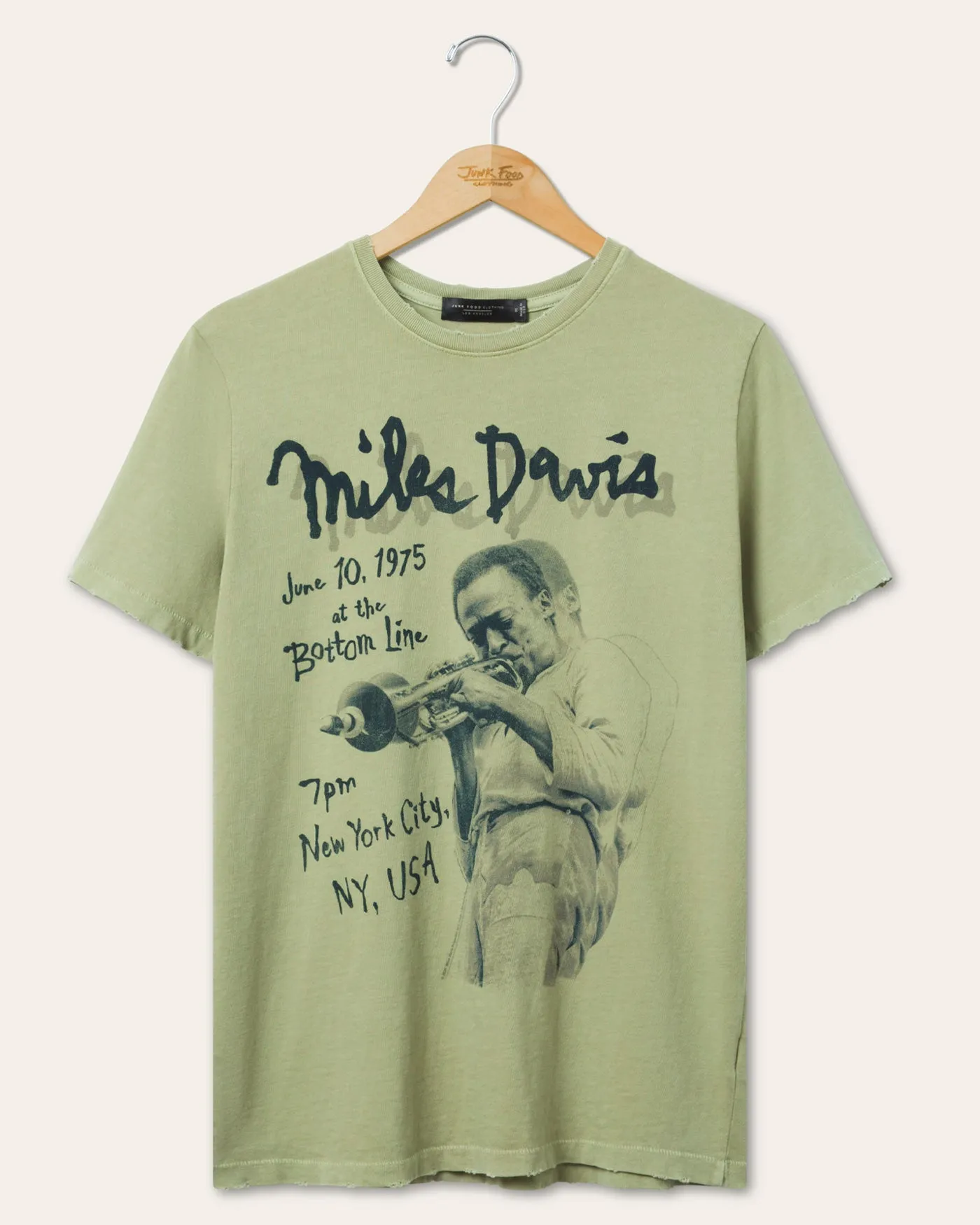 Miles Davis New York City Vintage Tee sold by Junk Food Clothing