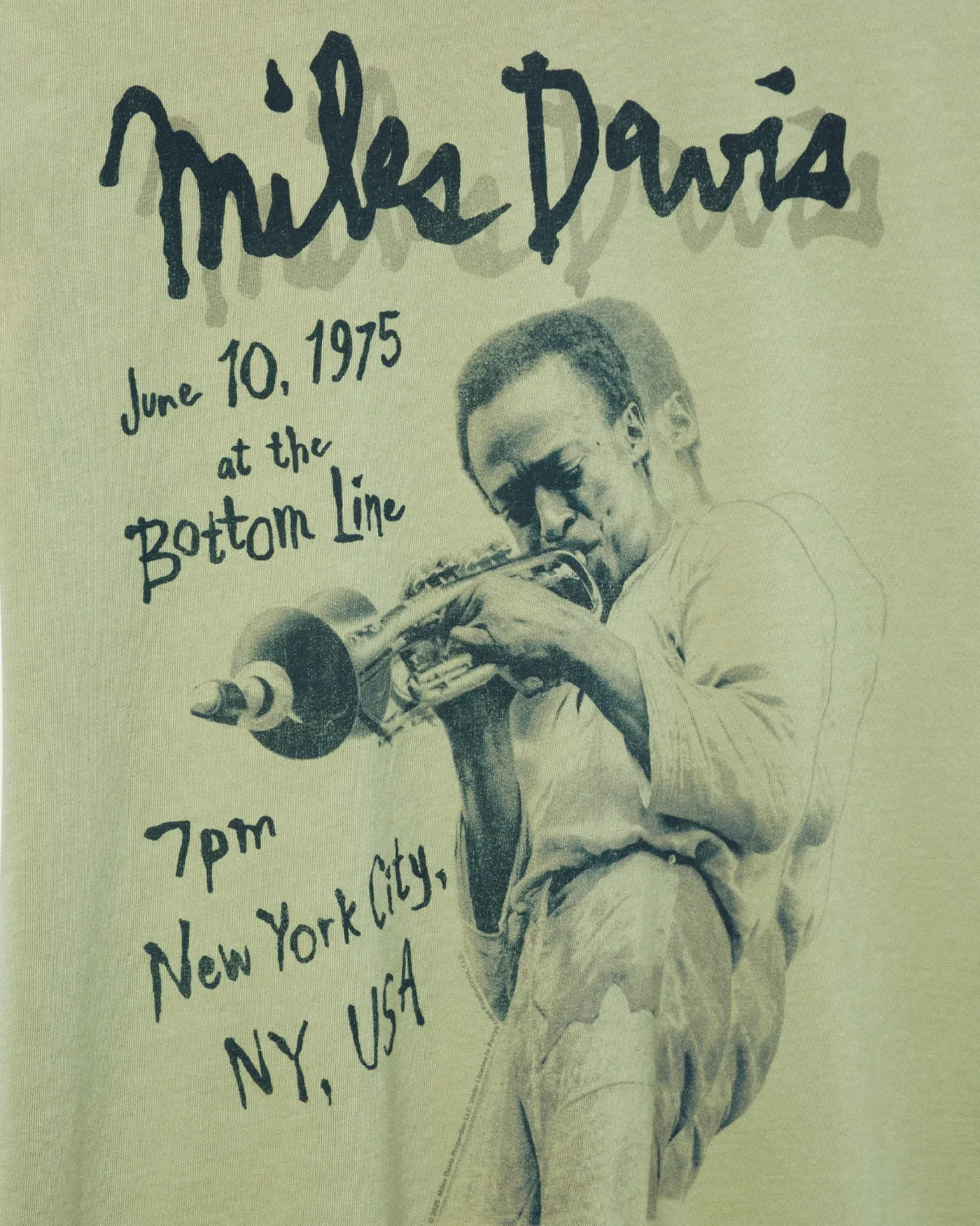 Miles Davis New York City Vintage Tee sold by Junk Food Clothing product image thumbnail 3