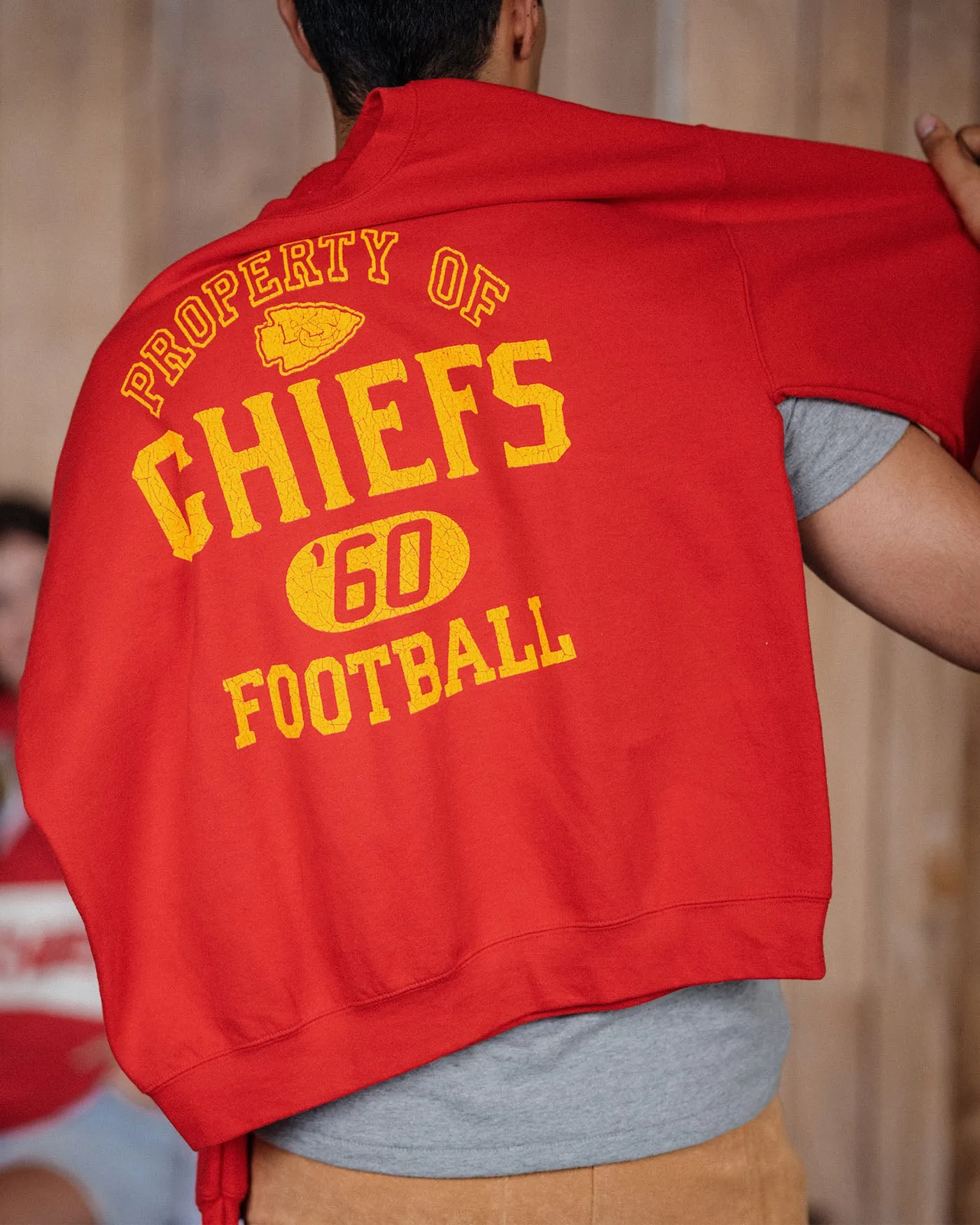 Kansas City Chiefs Property Flea Market Crew Fleece sold by Junk Food Clothing product image thumbnail 3