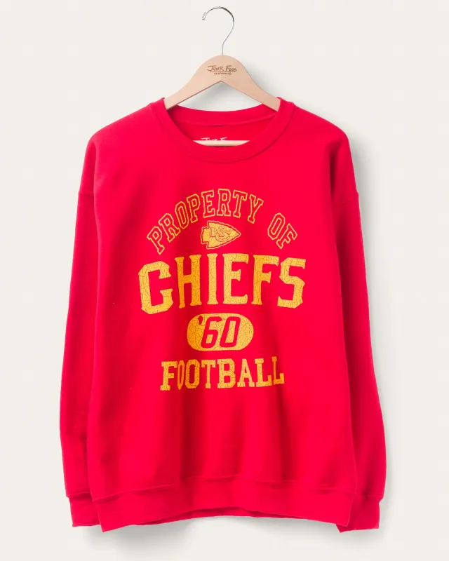 Kansas City Chiefs Property Flea Market Crew Fleece sold by Junk Food Clothing