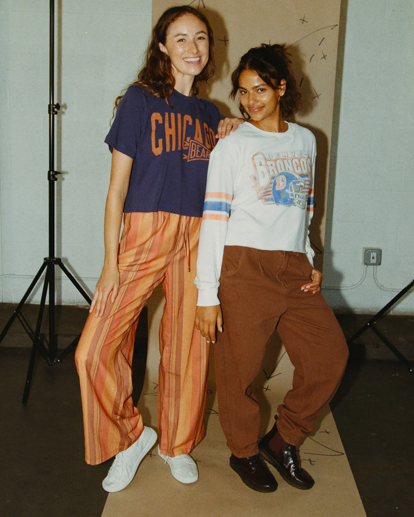 Women's Bears Dual Threat Mock Neck Crop Tee sold by Junk Food Clothing product image thumbnail 2