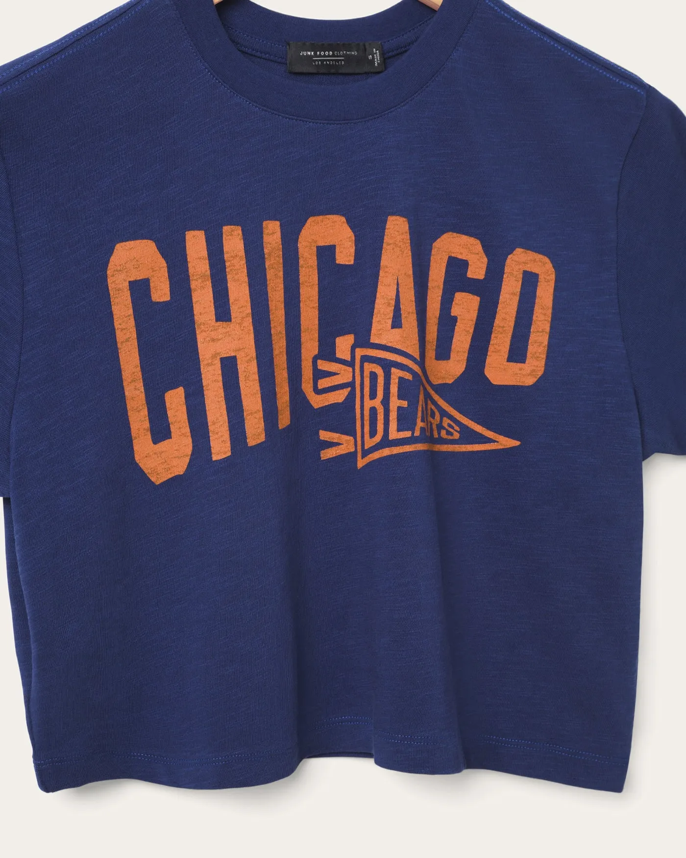 Women's Bears Dual Threat Mock Neck Crop Tee sold by Junk Food Clothing product image thumbnail 4