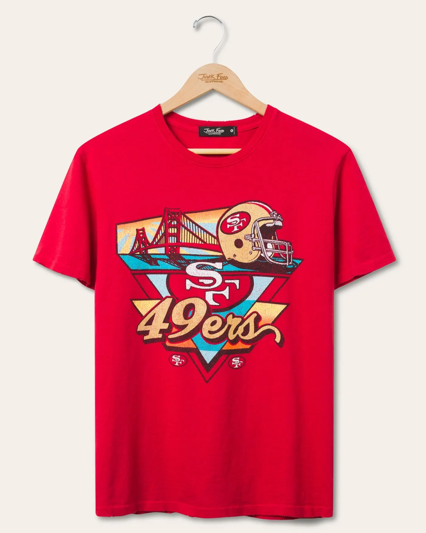 San Francisco 49ers Bridge Vintage Tee sold by Junk Food Clothing