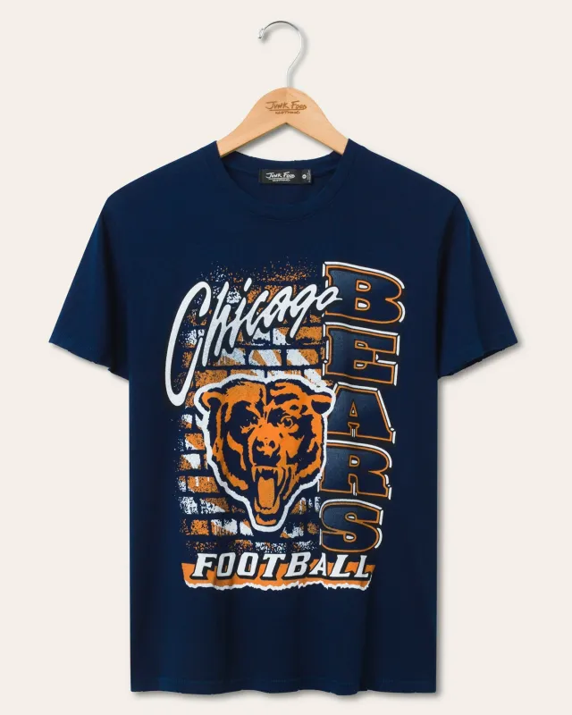Women's Chicago Bears Brick Vintage Tee sold by Junk Food Clothing
