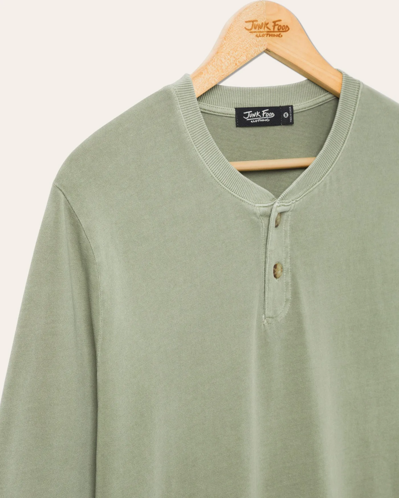Henley Jersey Long Sleeve sold by Junk Food Clothing product image thumbnail 3