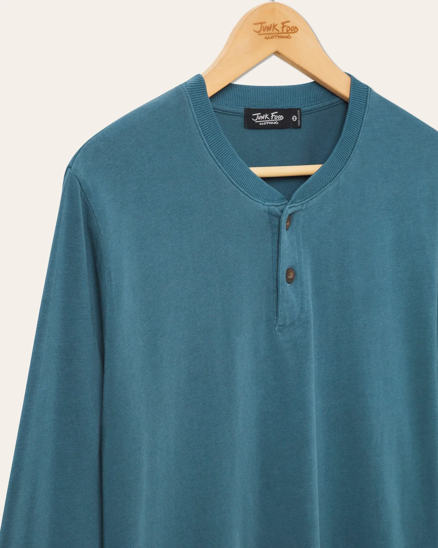 Henley Jersey Long Sleeve sold by Junk Food Clothing product image thumbnail 3