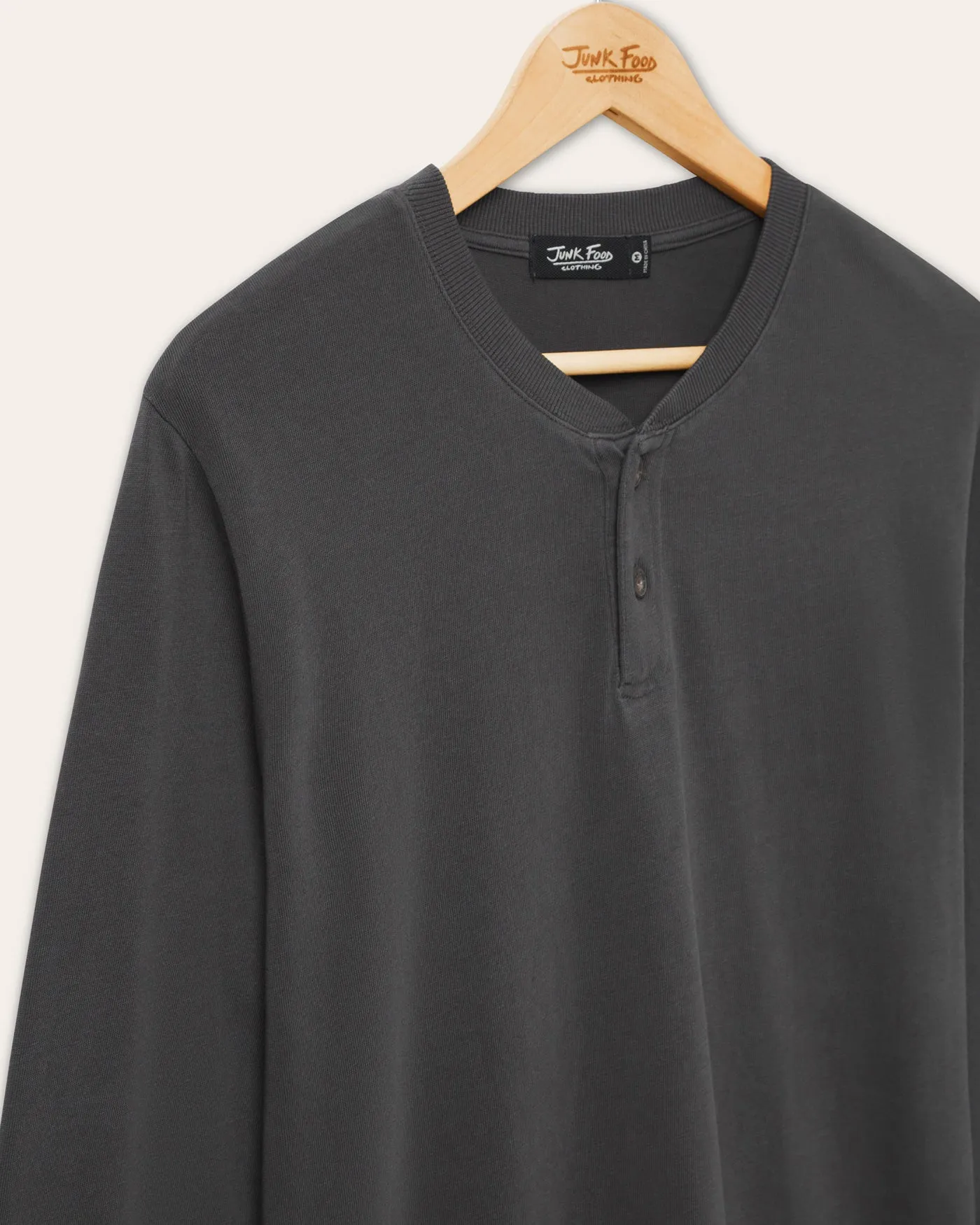 Henley Jersey Long Sleeve sold by Junk Food Clothing product image thumbnail 3