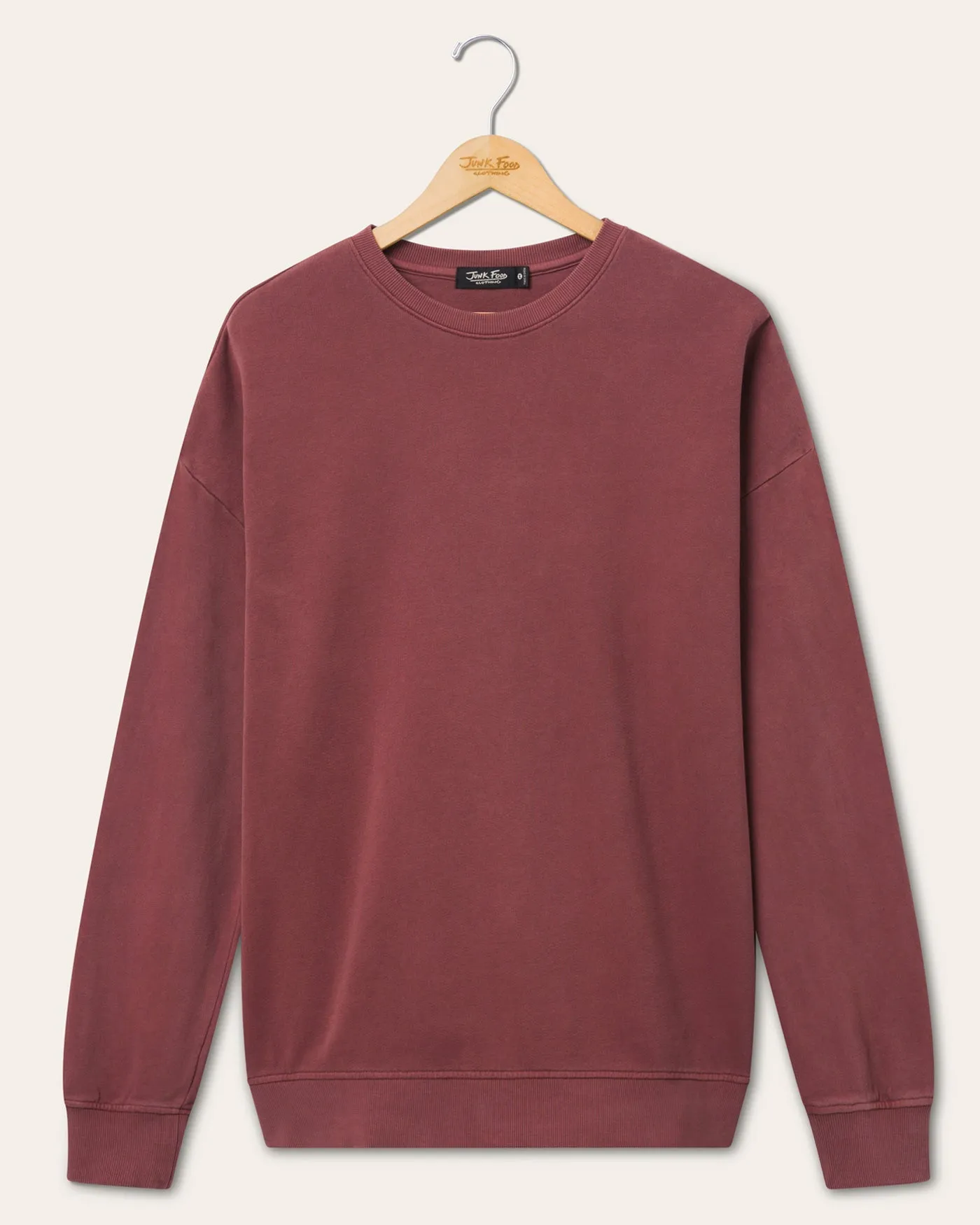 Drop Shoulder French Terry Crew Fleece sold by Junk Food Clothing