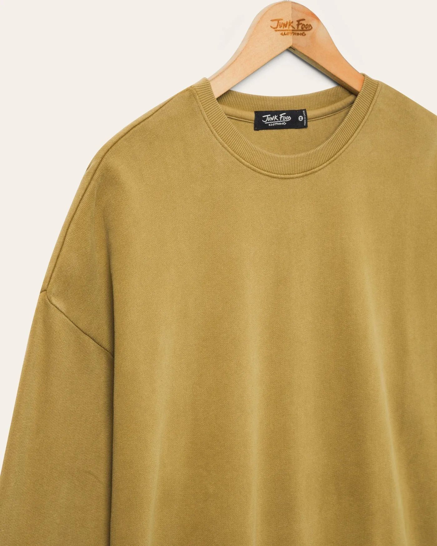 Drop Shoulder French Terry Crew Fleece sold by Junk Food Clothing product image thumbnail 3
