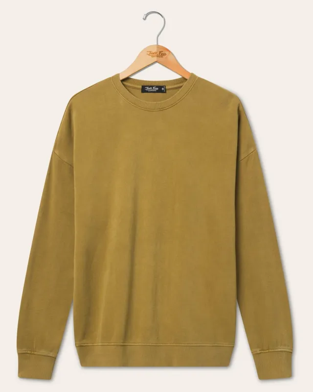 Drop Shoulder French Terry Crew Fleece sold by Junk Food Clothing