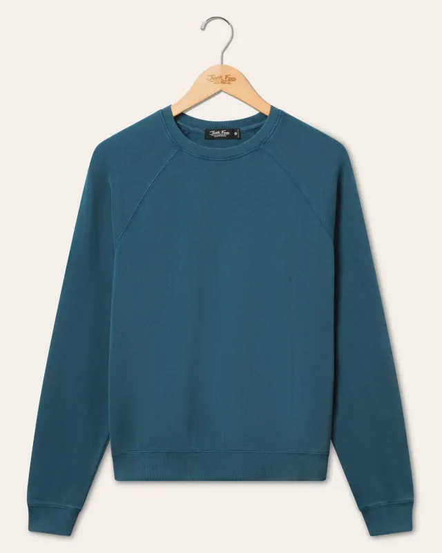 Women's French Terry Raglan Crew Fleece sold by Junk Food Clothing