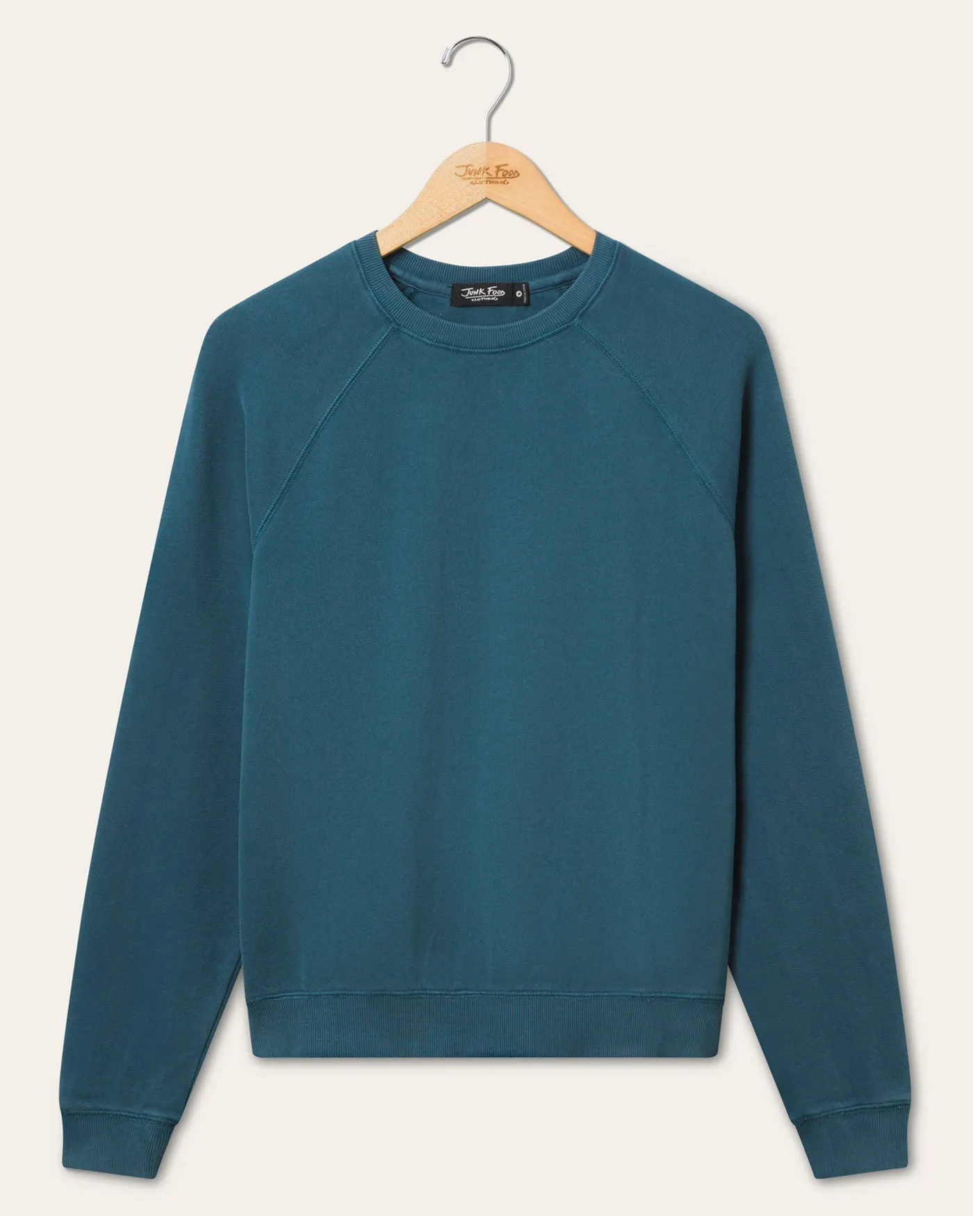 Women's French Terry Raglan Crew Fleece sold by Junk Food Clothing