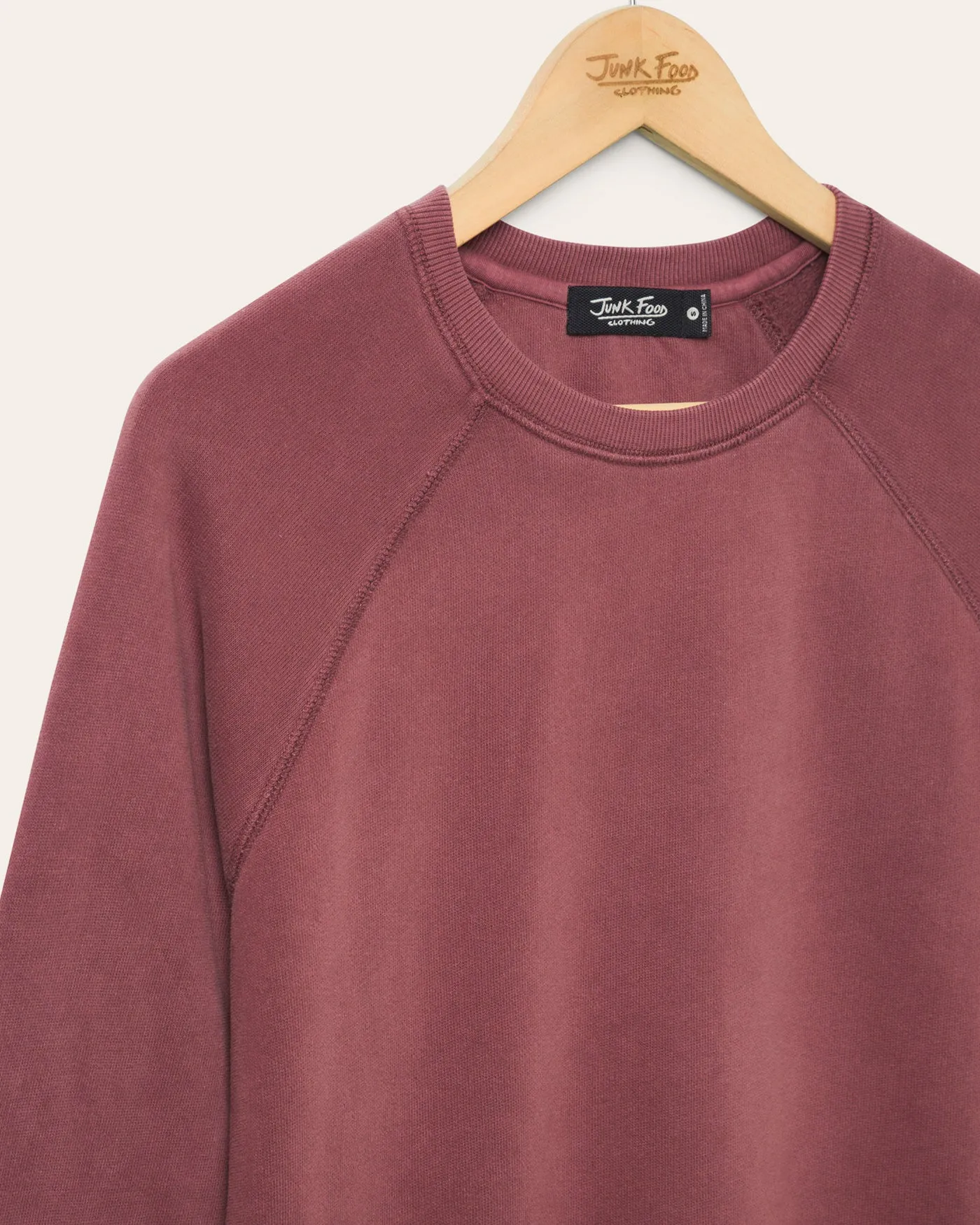 Women's French Terry Raglan Crew Fleece sold by Junk Food Clothing product image thumbnail 3