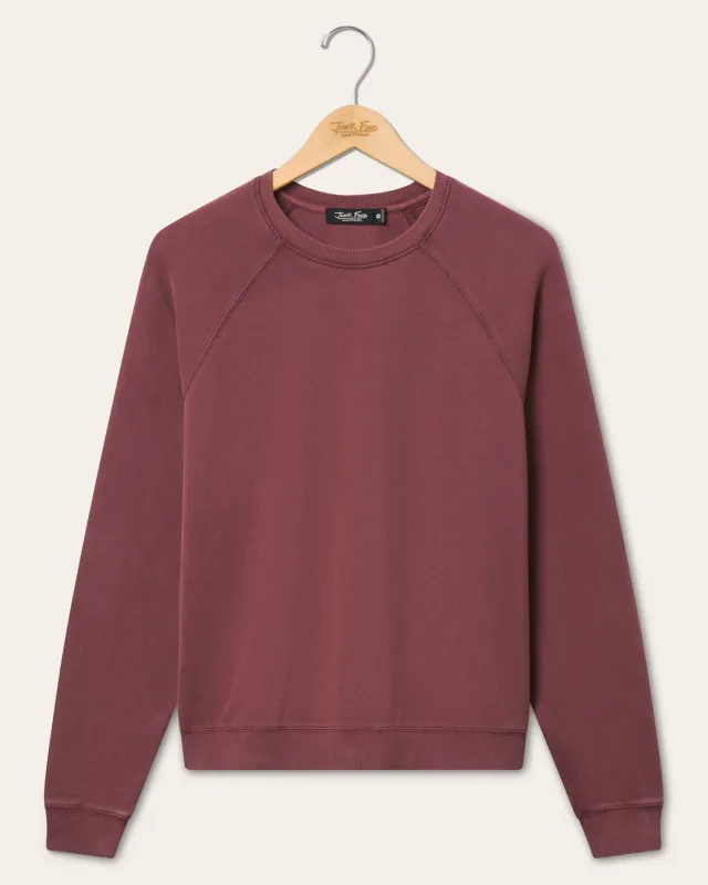 Women's French Terry Raglan Crew Fleece sold by Junk Food Clothing