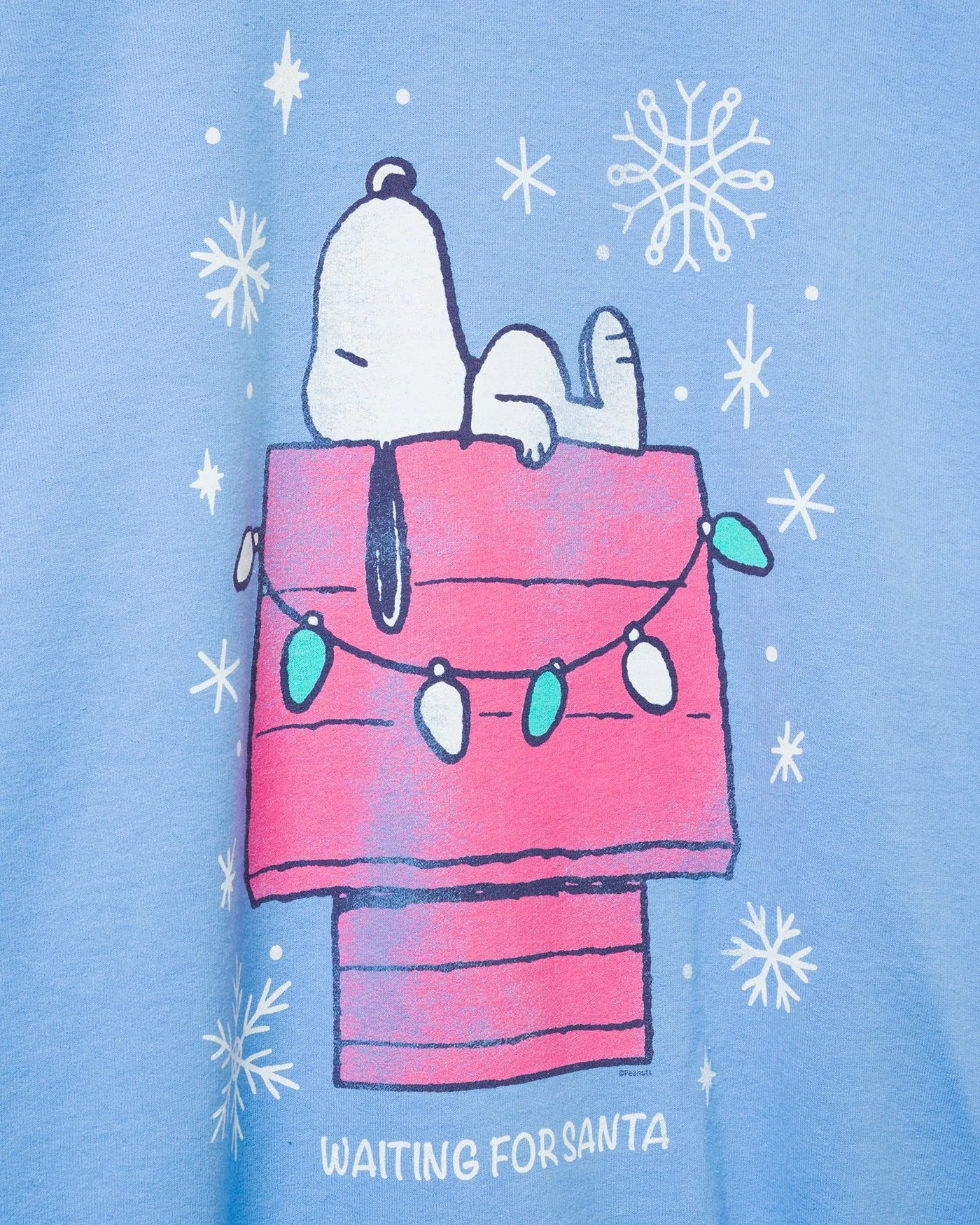 Snoopy Waiting For Santa Flea Market Fleece sold by Junk Food Clothing product image thumbnail 3
