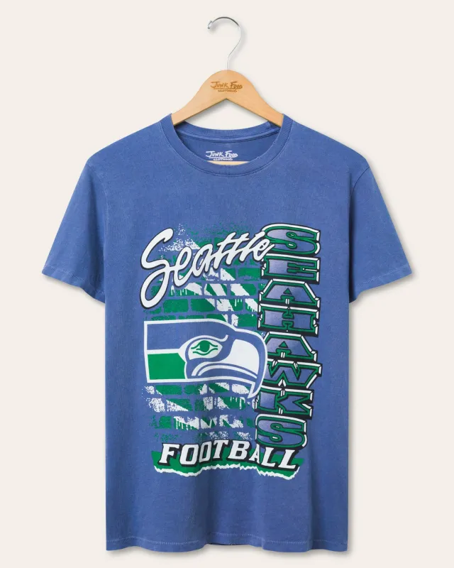 Women's Seattle Seahawks Brick Vintage Tee sold by Junk Food Clothing