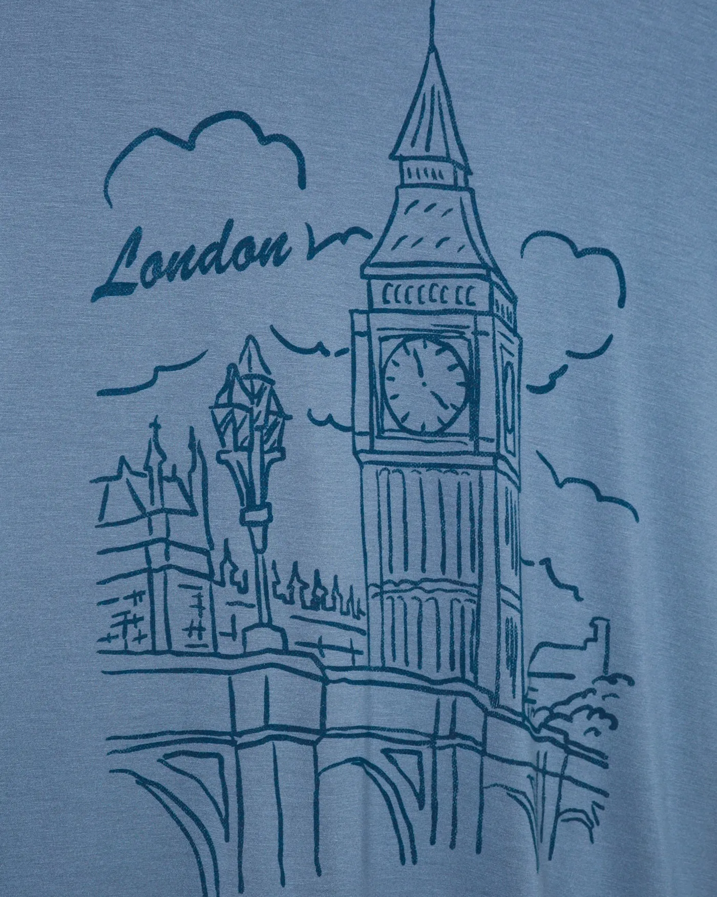 Women's London Big Ben Vintage Tissue Tee sold by Junk Food Clothing product image thumbnail 3