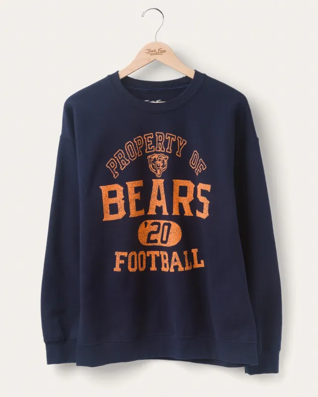 Chicago Bears Property Flea Market Crew Fleece sold by Junk Food Clothing