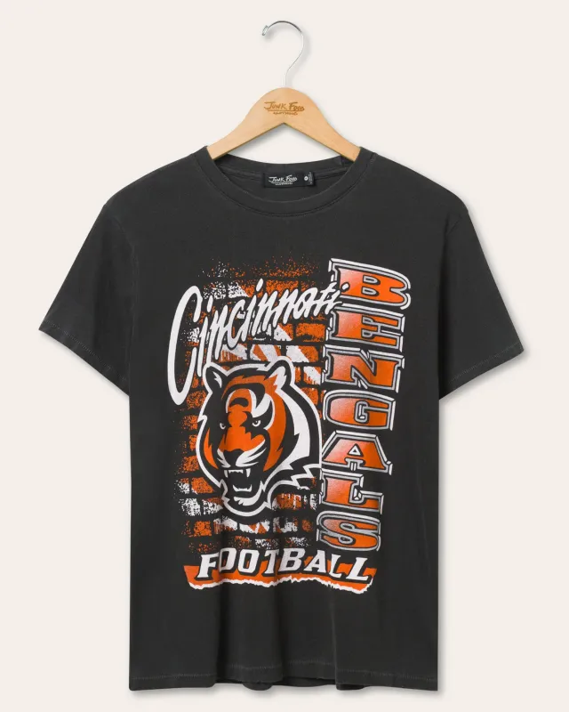 Women's Cincinnati Bengals Brick Vintage Tee sold by Junk Food Clothing