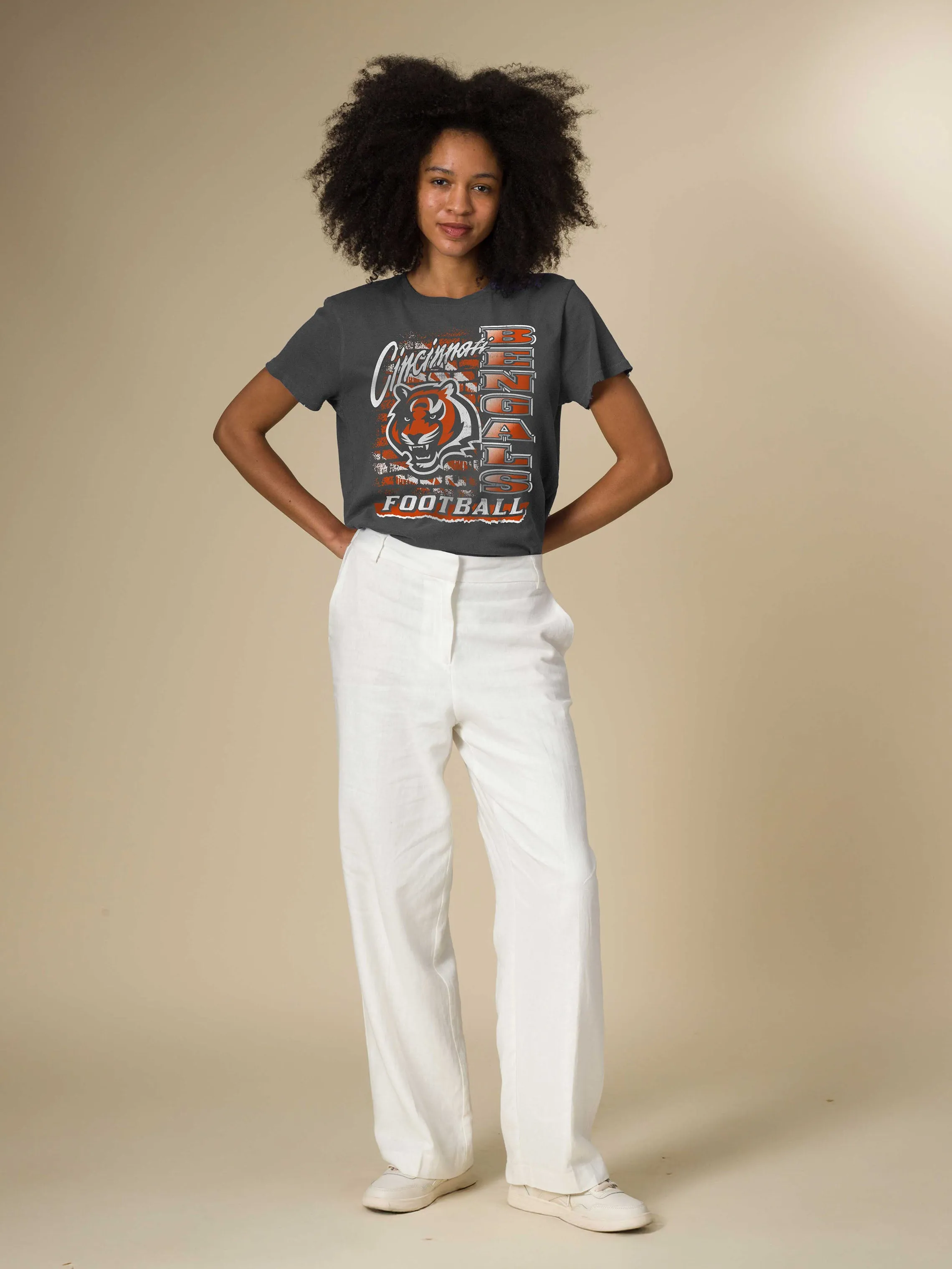 Women's Cincinnati Bengals Brick Vintage Tee sold by Junk Food Clothing product image thumbnail 2