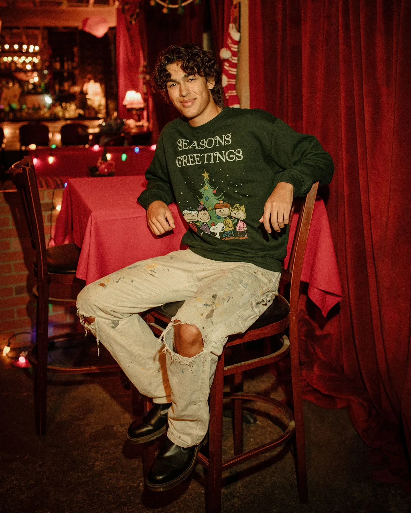 Seasons Greetings Flea Market Fleece sold by Junk Food Clothing product image thumbnail 2