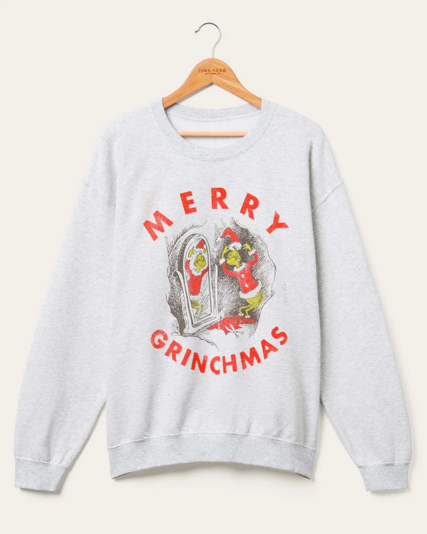 Merry Grinchmas Flea Market Fleece sold by Junk Food Clothing
