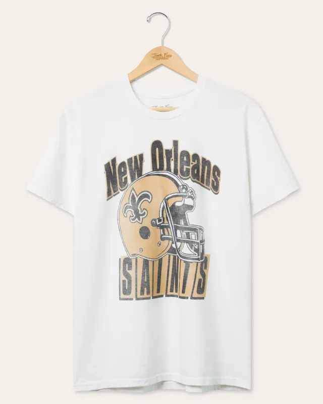 New Orleans Saints Throwback Helmet Flea Market Tee sold by Junk Food Clothing