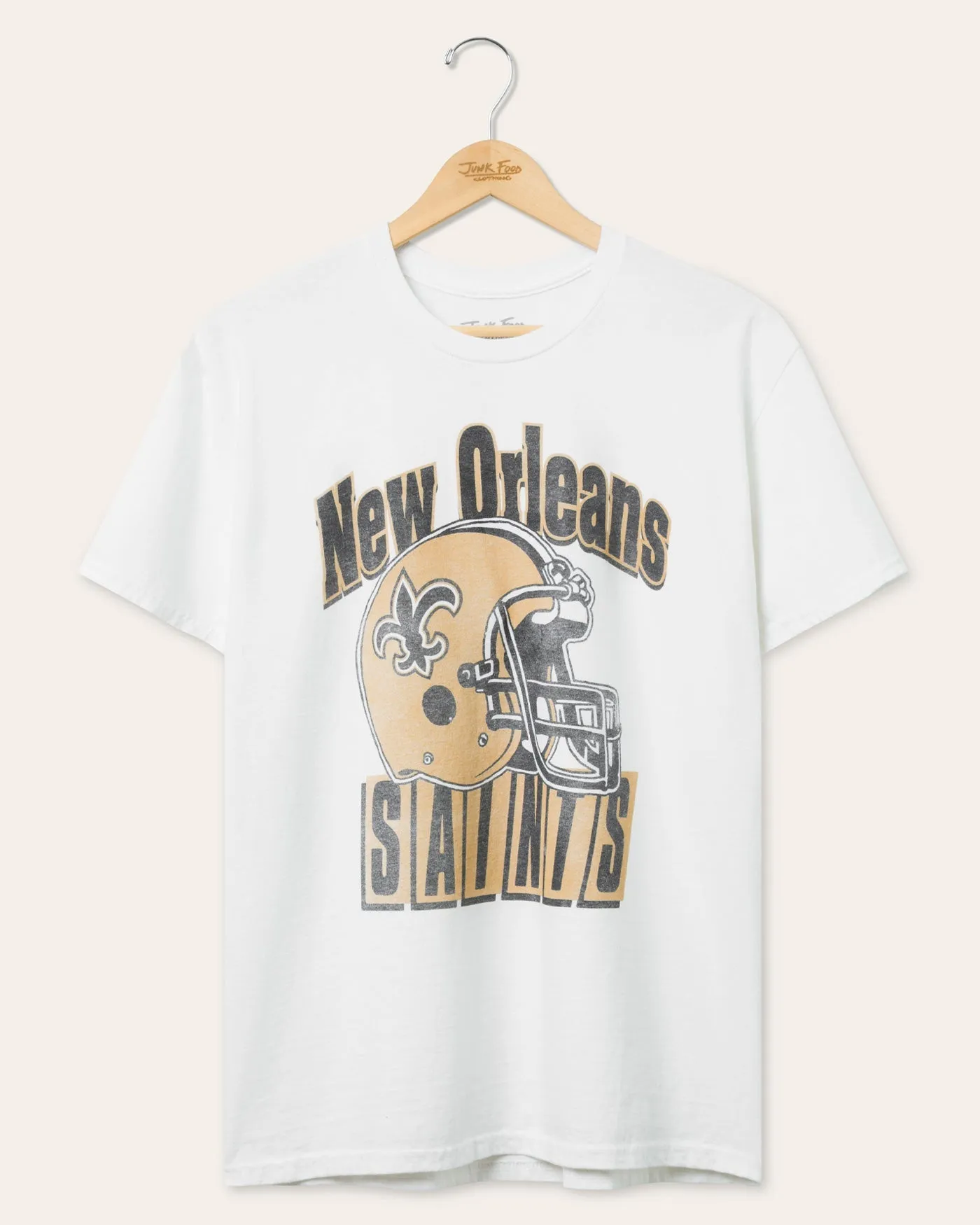 New Orleans Saints Throwback Helmet Flea Market Tee sold by Junk Food Clothing