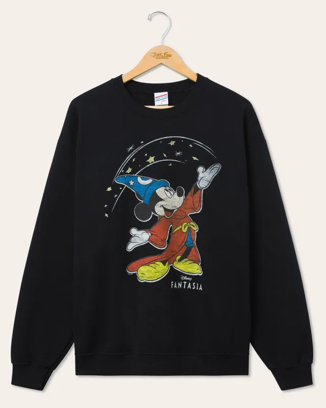Mickey Fantasia Flea Market Fleece sold by Junk Food Clothing