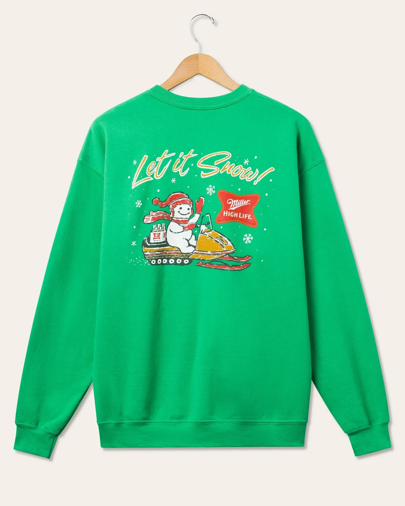 Miller High Life Let it Snow Flea Market Fleece sold by Junk Food Clothing product image thumbnail 2